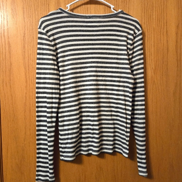 Michael Stars For Anthropologie Black and White Striped Top - Picture 2 of 4